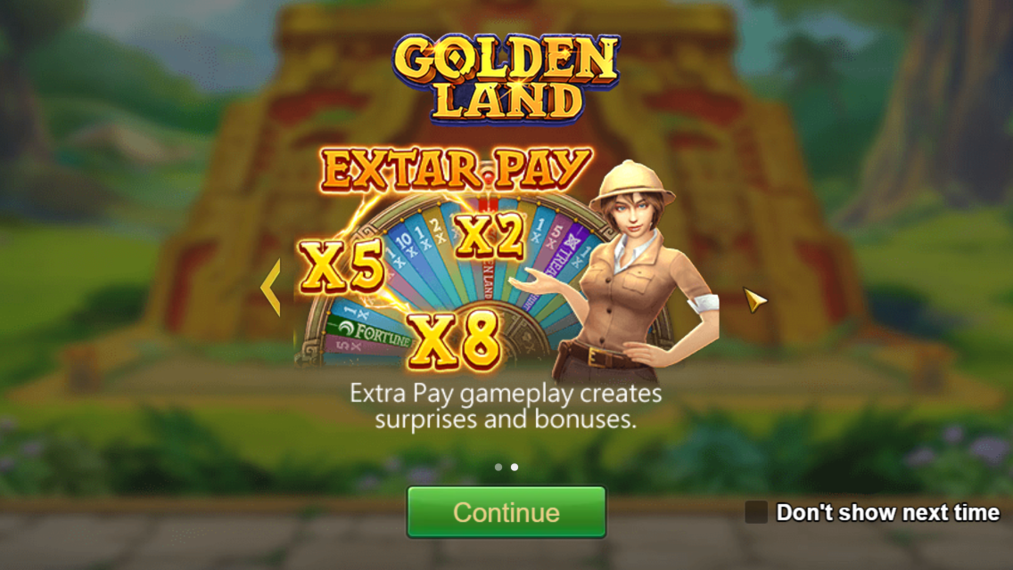 Golden Land slot game by JILI showcasing treasure-filled reels and magical themes.